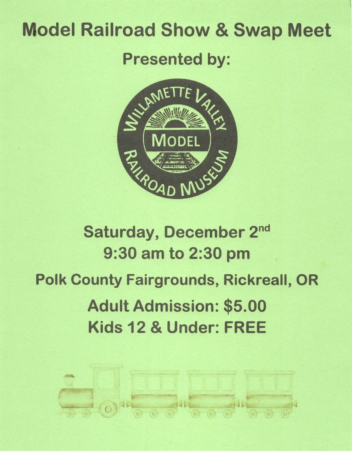 Model Railroad Show & Swap Meet – Yaquina Pacific Railroad HS